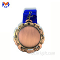 As medalhas esportivas em branco do Blank Bronze Award